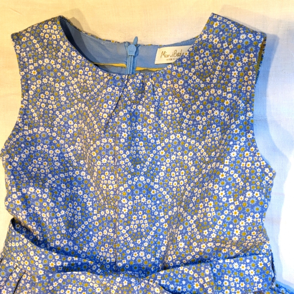 Mini Boden Cotton/Linen Lined Dress Size 6-7years - Picture 4 of 7